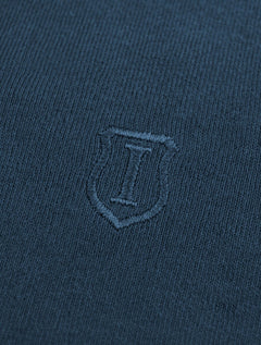 Camiseta Individual Masculina Slim Pima Soft Touch Logo Azul