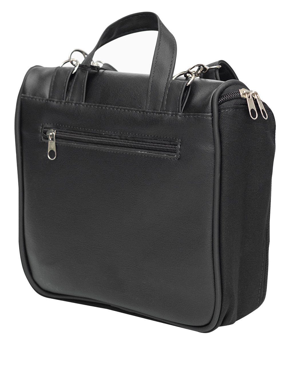 Necessaire King & Joe Couro Masculina Viagem Barba de Respeito Preta
