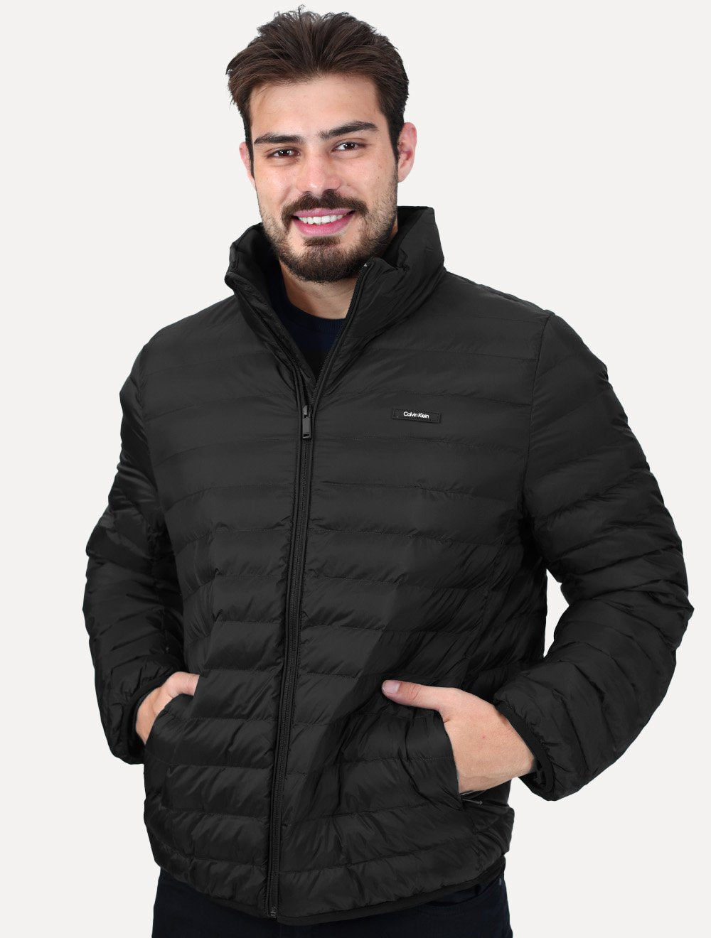 Jaqueta Calvin Klein Masculina Puffer Waterproof Preta