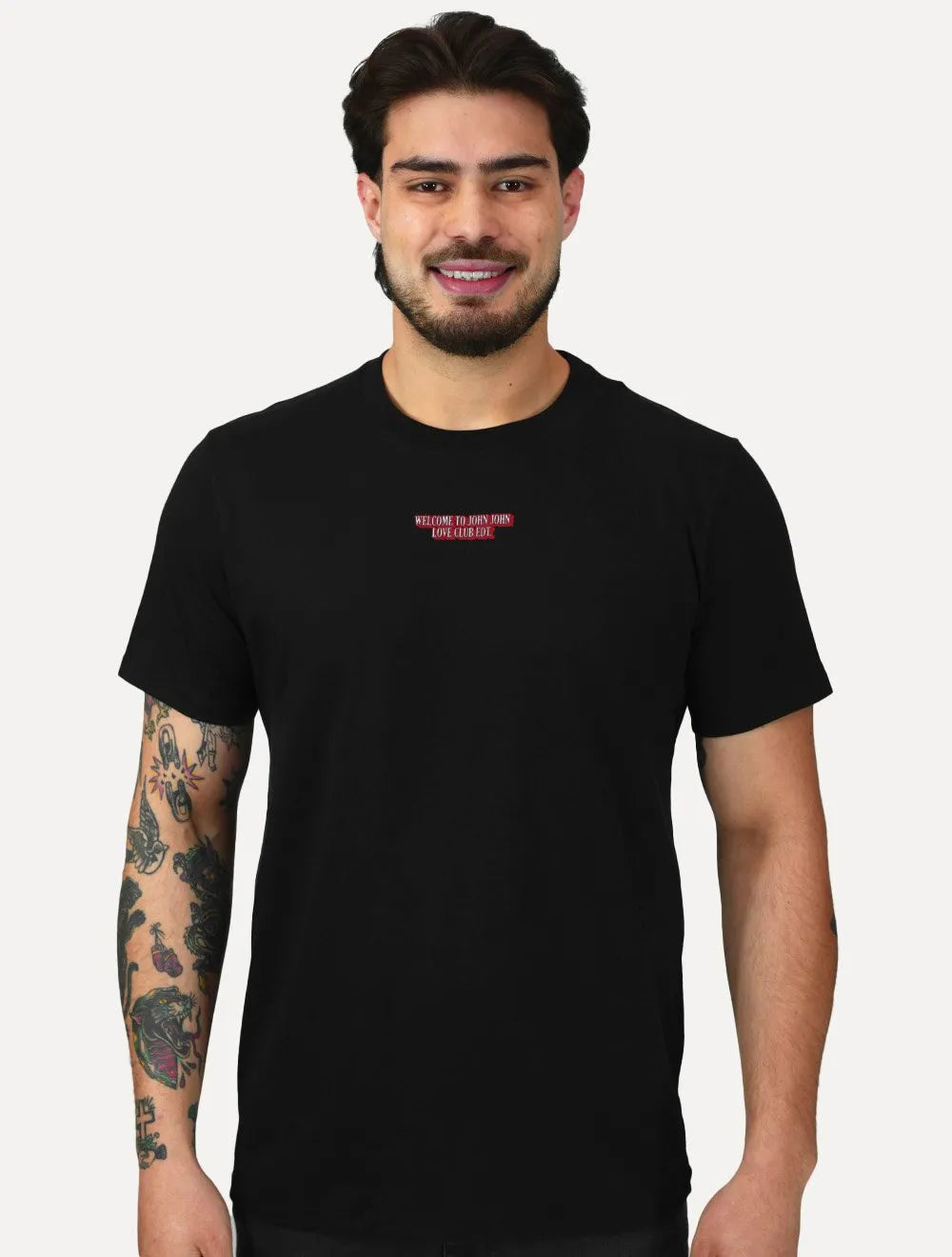 Camiseta John John Masculina Regular Fit Love Edt Preto