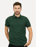 Polo Tommy Hilfiger Masculina Regular Piquet 1985 Verde Escuro