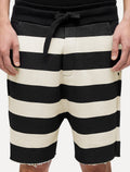 Bermuda Osklen Masculina Moletom Casual Listrada E-Fabric Off White