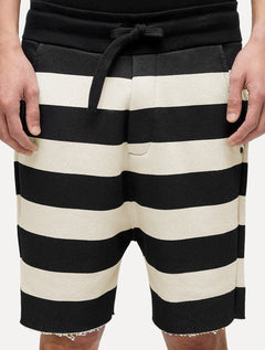 Bermuda Osklen Masculina Moletom Casual Listrada E-Fabric Off White