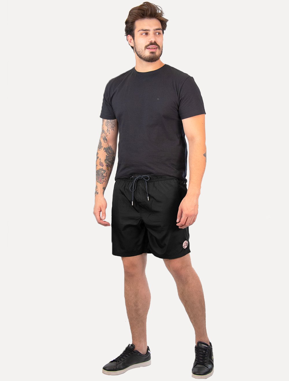 Short Original Penguin Masculino D'Água Basic Patch Preto