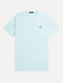 Camiseta Fred Perry Masculina Regular Back Graphic Laurel Azul Claro