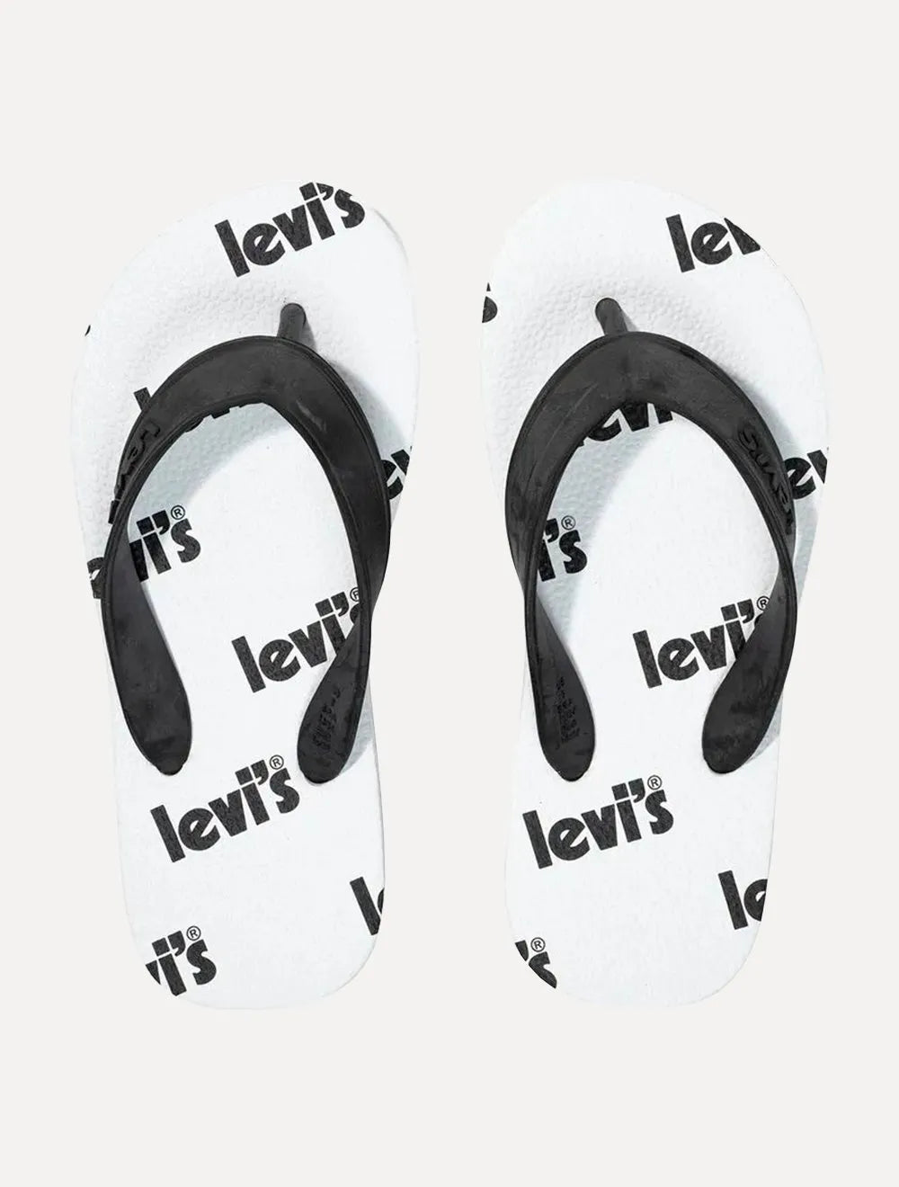 Chinelo Levis Printed Mono Logo Branco