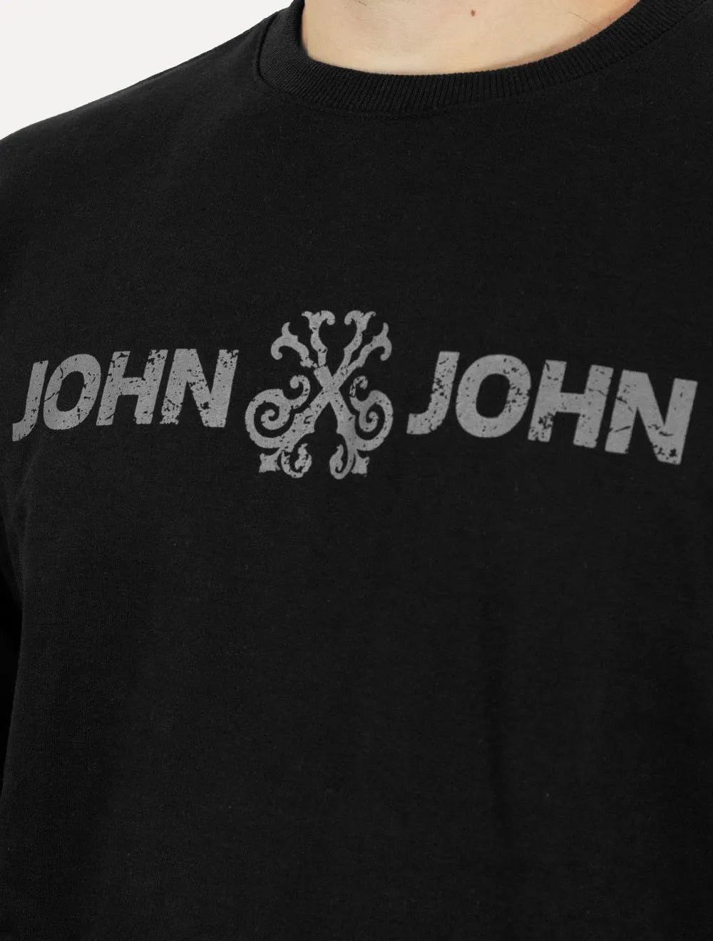Moletom John John Masculino New Basic Logo Rusty Preto