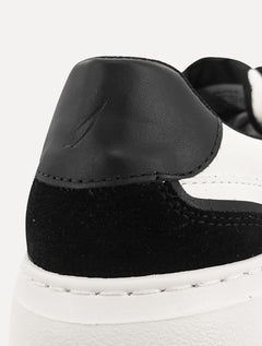 Tênis Nautica Masculino Firenze Couro Preto/Branco