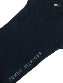 Meia Tommy Hilfiger TH Men Quarter Azul Marinho Kit 2 Pares