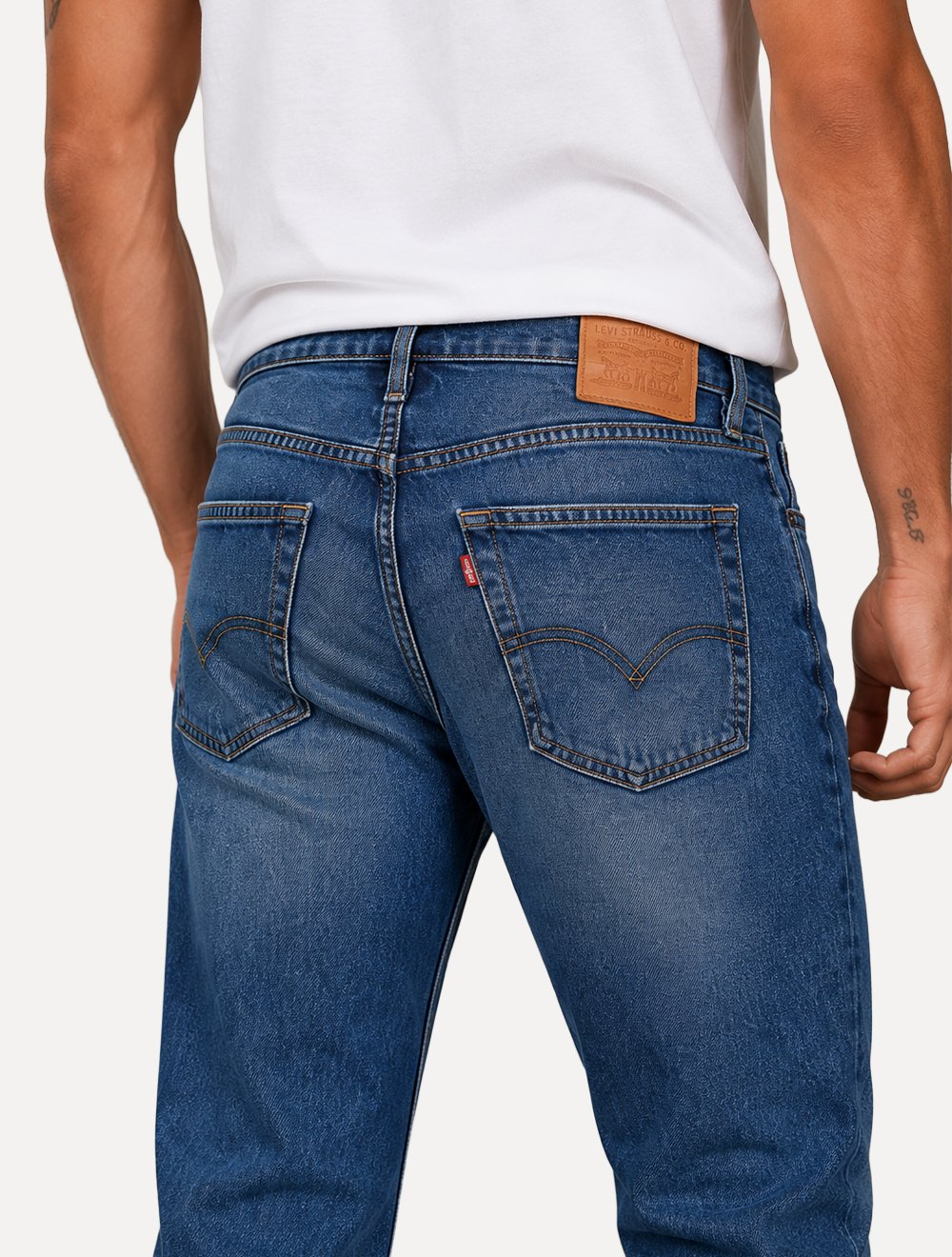 Calça Levis Jeans Masculina Slim 501 Original Lavagem Escura