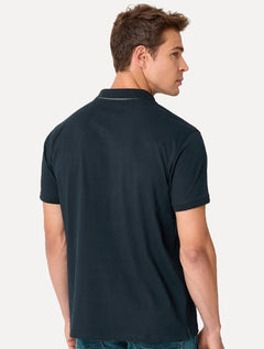 Polo Dudalina Masculina Flex Piquet Azul Marinho