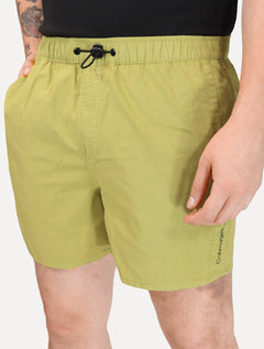 Short Calvin Klein Masculino Jeans Color Cós Elástico Silk Lateral Verde