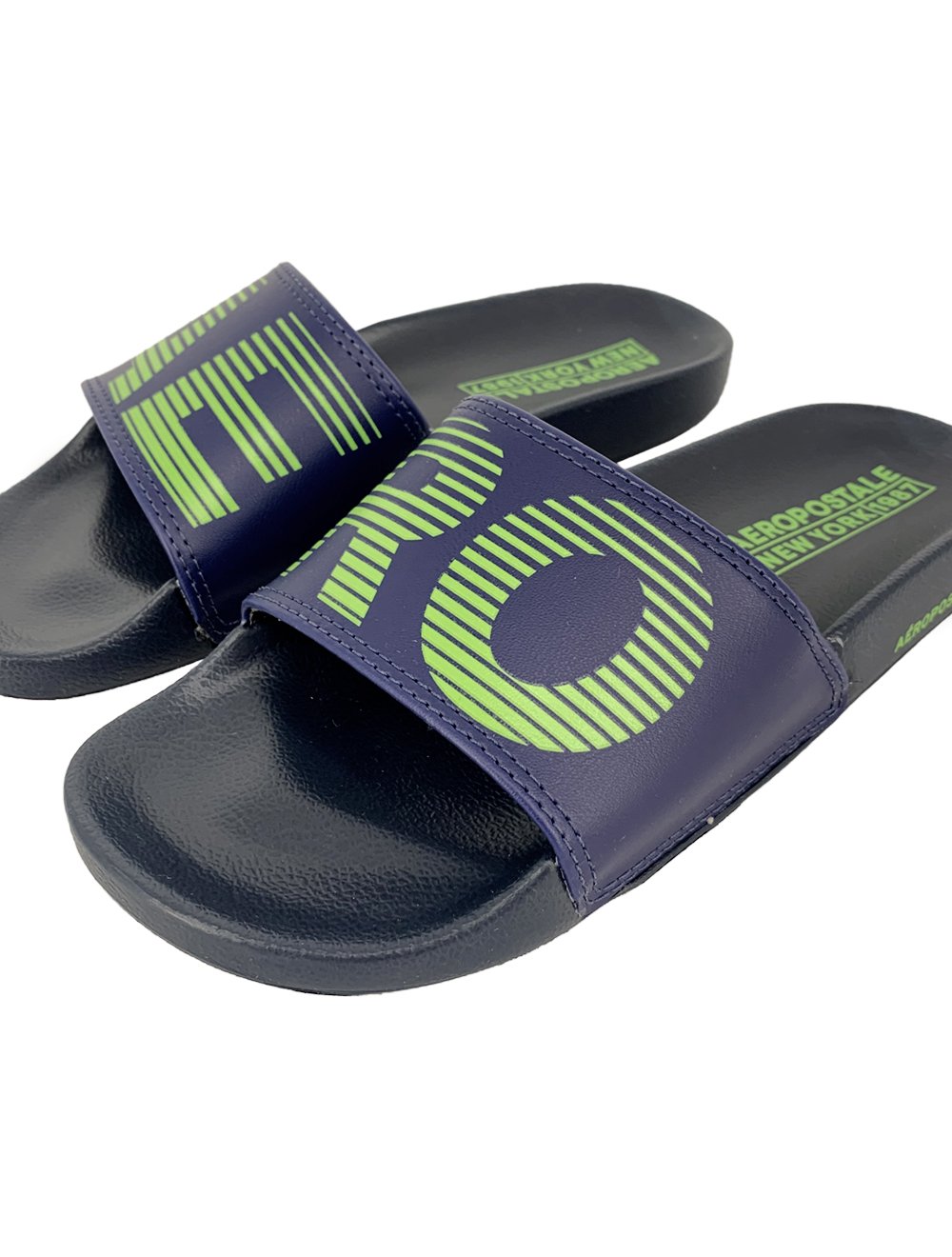Chinelo Aeropostale Masculino Slide Aero 1987 Azul Marinho