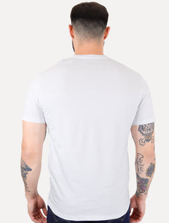 Camiseta Calvin Klein Jeans Masculina Patch CK Lateral Branca