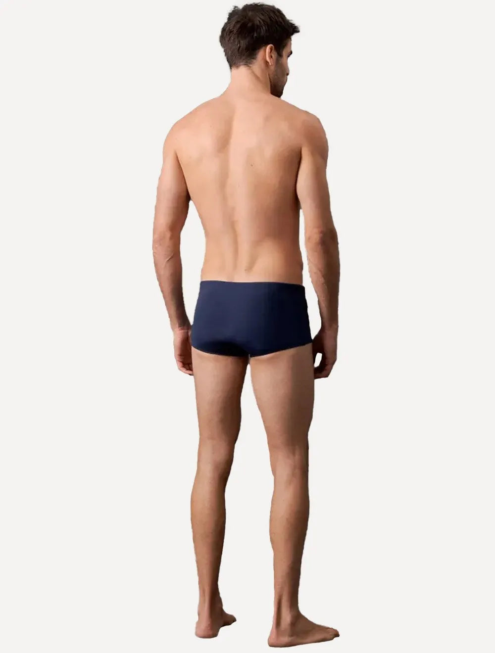 Sunga Calvin Klein Swimwear Vertical Dark Logo Pequena Azul Marinho