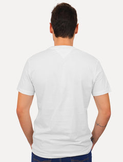 Camiseta Tommy Hilfiger Masculina Mid Embroidered Chest Branca