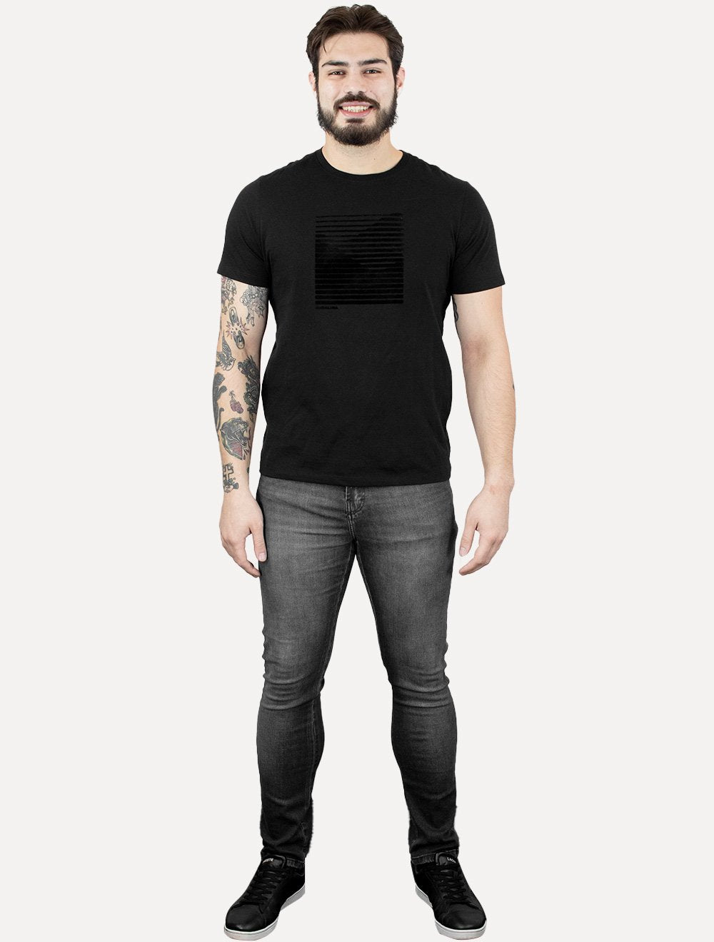 Camiseta Dudalina Masculina Mountain Surton Preta