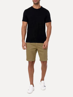 Bermuda Calvin Klein Jeans Masculina Sarja Chino Pockets Label Cáqui