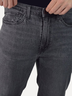 Calça King & Joe Jeans Masculina Slim Flex Black Cinza