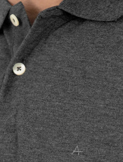 Polo Aramis Masculina Regular Basic Piquet Surton Mono Logo Grafite Mescla