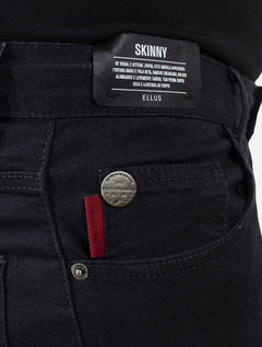 Calça Ellus Jeans Masculina Skinny Sprouting Black Preta