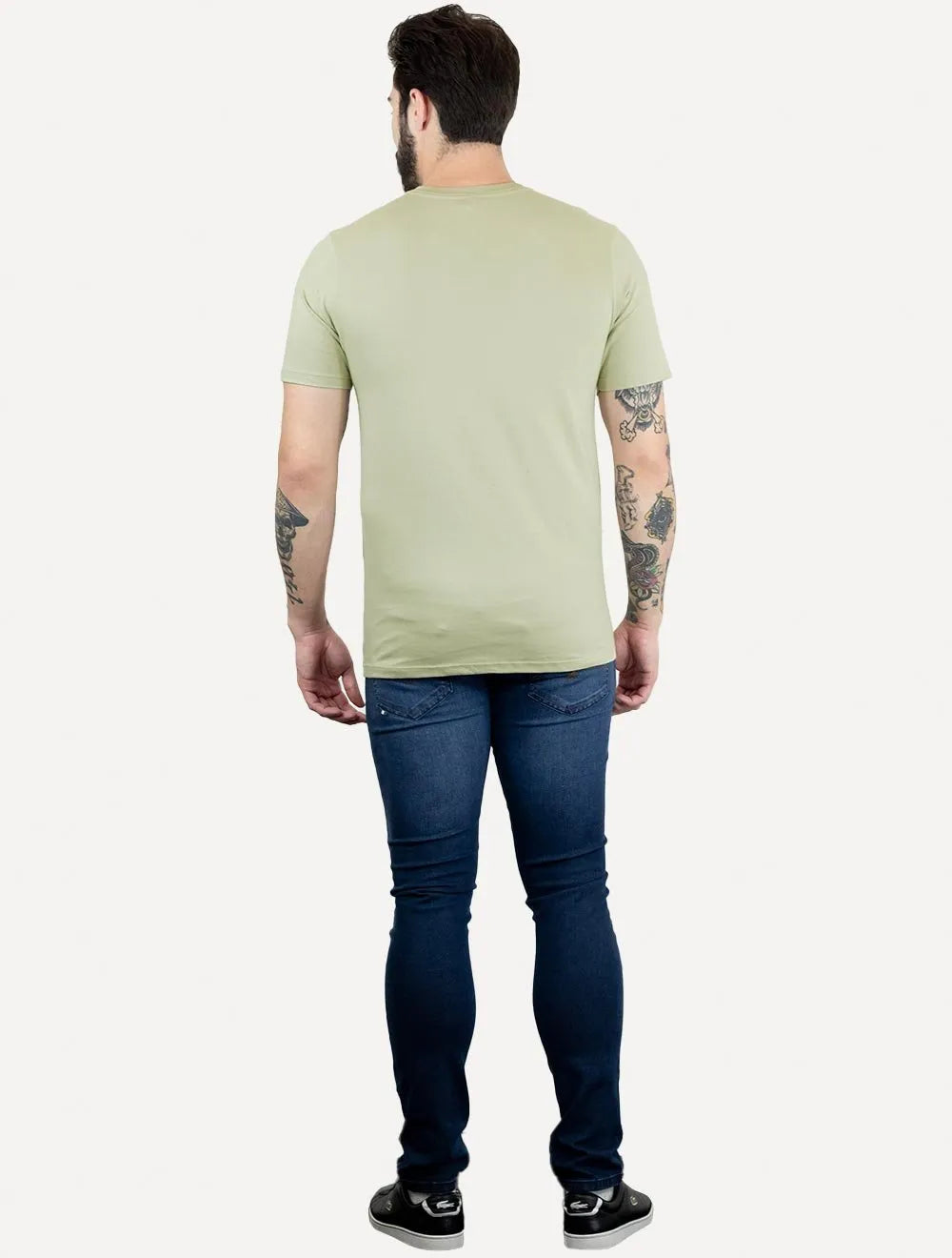 Camiseta John John Masculina Rubber Key Transfer Cáqui Claro