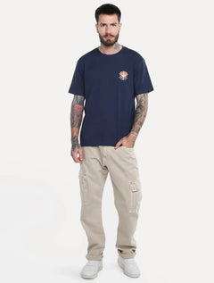 Camiseta Osklen Masculina Regular Big Shirt Arpoador Selo Azul Marinho