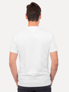 Camiseta Tommy Hilfiger Masculina Big Logo Est.1985 Branca
