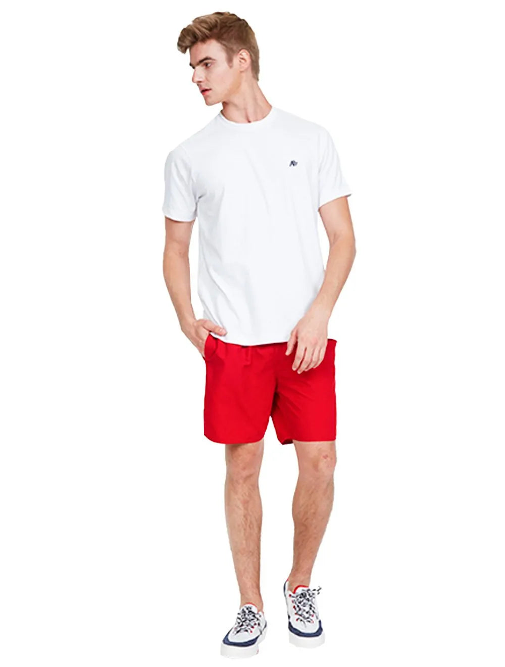 Short Aeropostale Masculino D'Água Swimwear A87/NY Vermelho