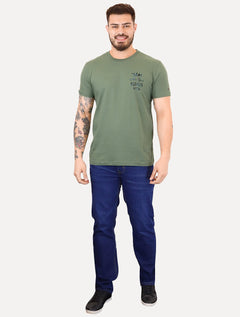 Camiseta Tommy Hilfiger Masculina Inverse Climate Tee Logo Verde