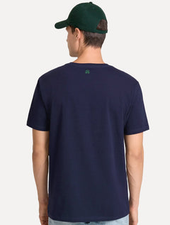 Camiseta John John Masculina Regular Fit Basic Lisa Azul Marinho