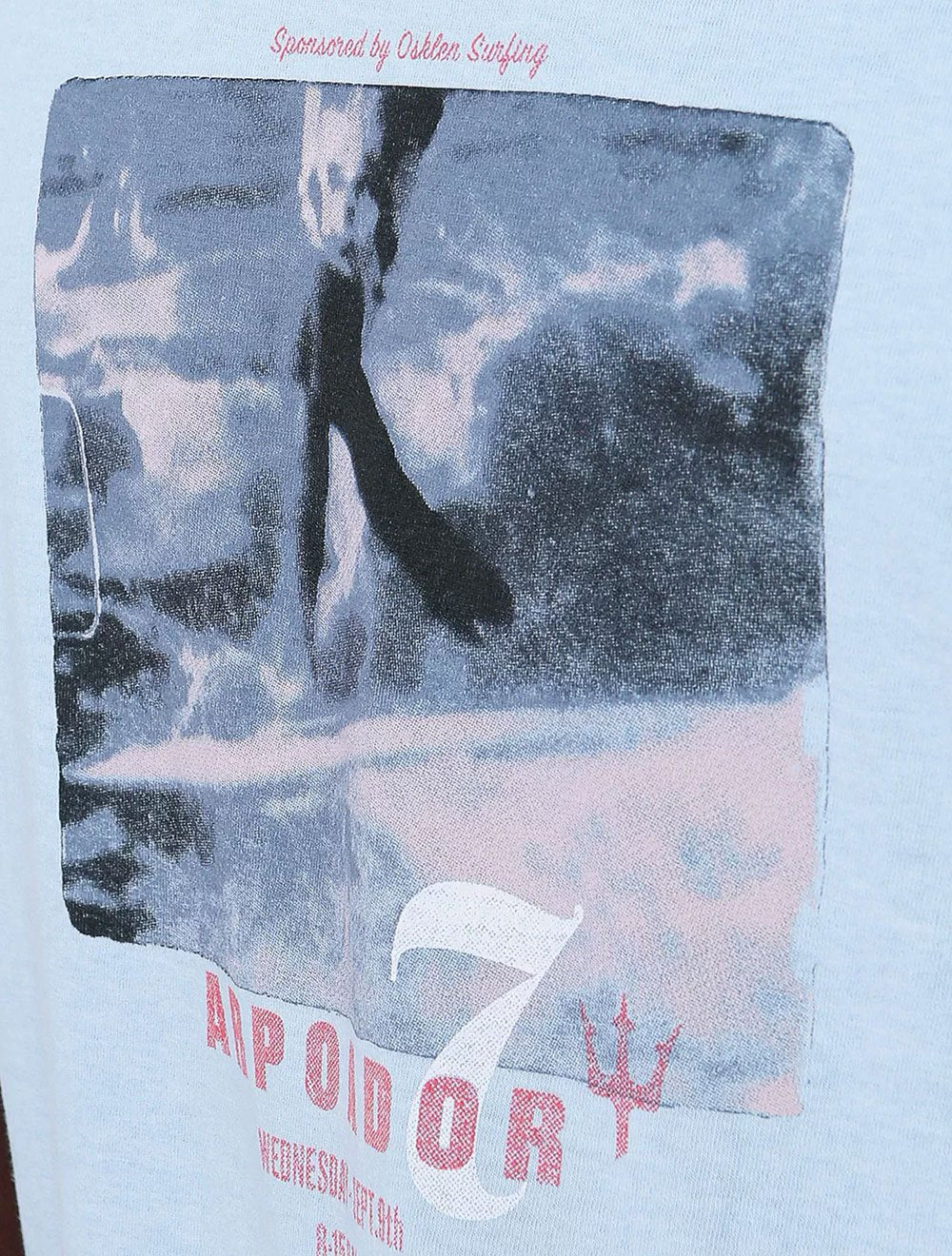 Camiseta Osklen Masculina Stone Old Style Surf Azul Claro