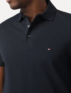 Polo Tommy Hilfiger Masculina Slim Piquet 1985 Azul Marinho
