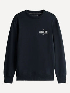 Moletom Tommy Hilfiger Masculino Stacked Sweatshirt Azul Marinho