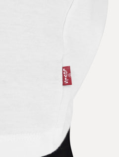 Camiseta Levis Masculina Standard Center Logo Worldwide Branca