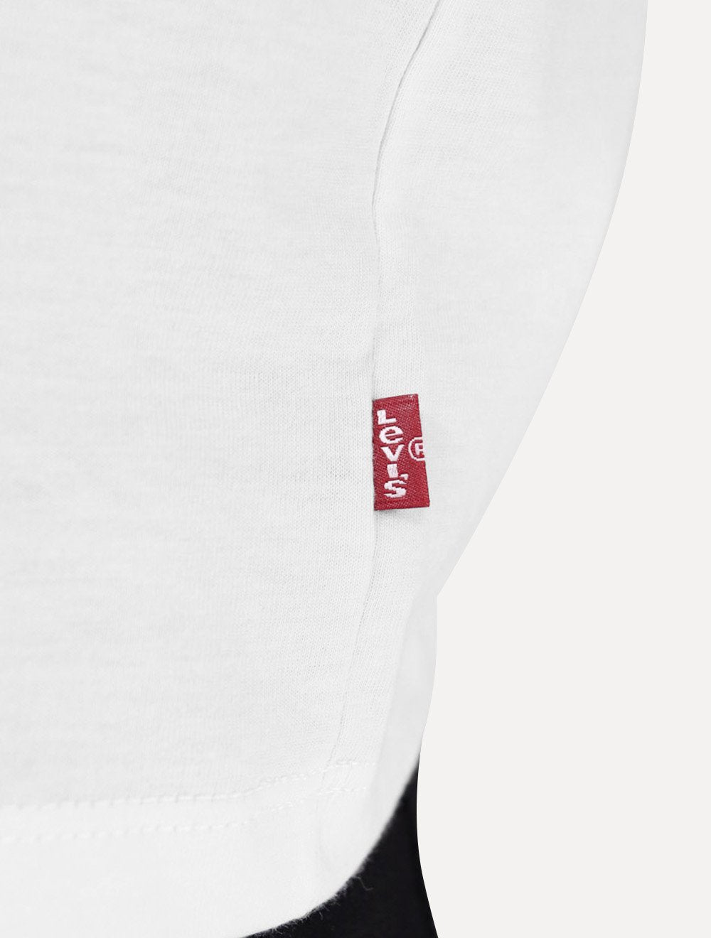 Camiseta Levis Masculina Standard Center Logo Worldwide Branca