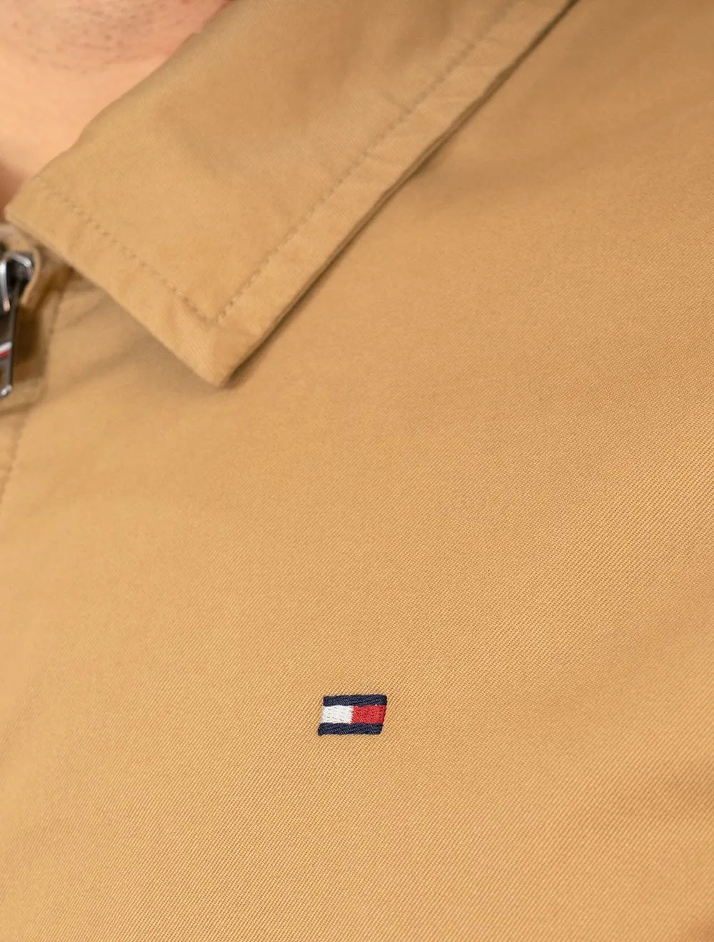 Jaqueta Tommy Hilfiger Masculina Regular Cotton Ivy Cáqui