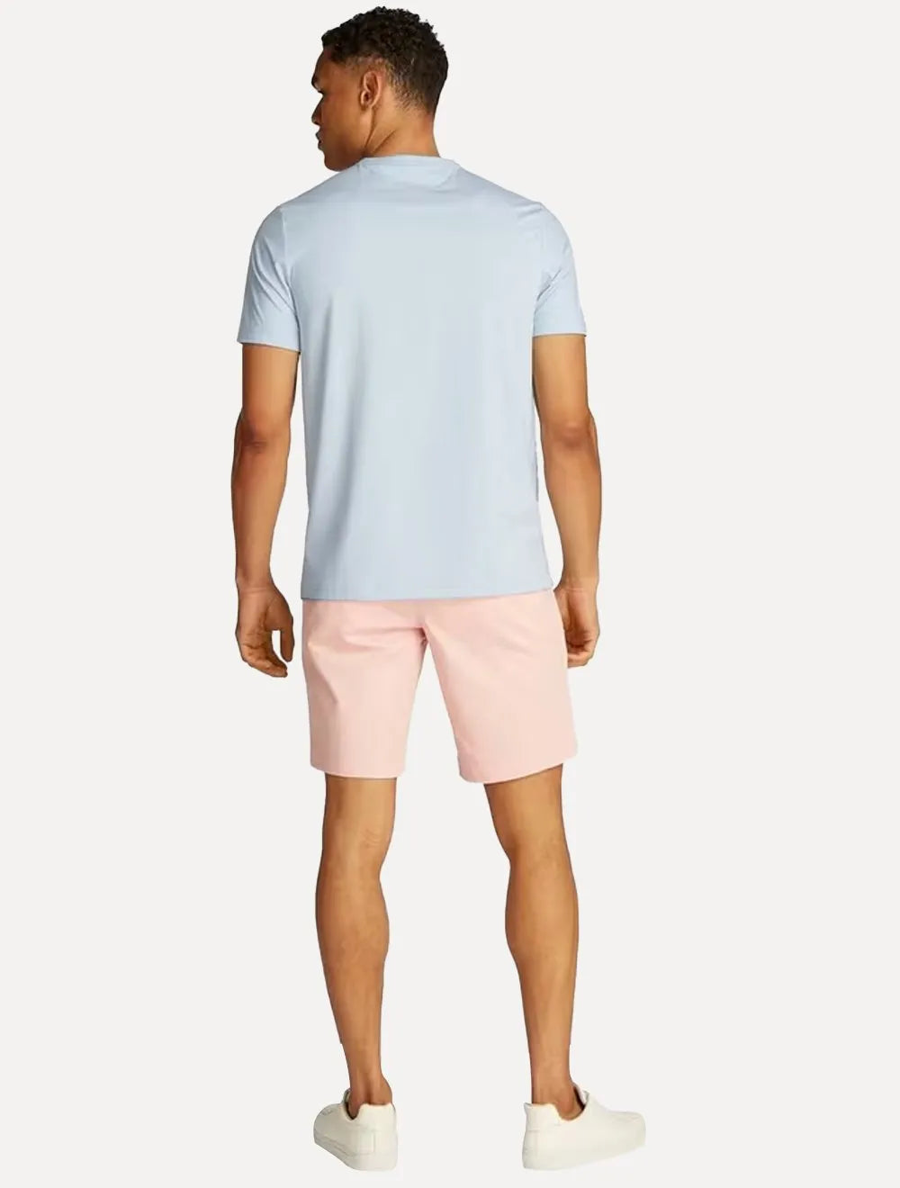 Camiseta Tommy Hilfiger Masculina Slim Fit Essential Stretch Azul Claro