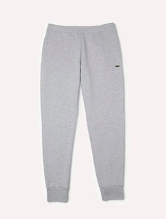 Calça Lacoste Masculina Slim Moletom Jogger Croco Cinza Mescla