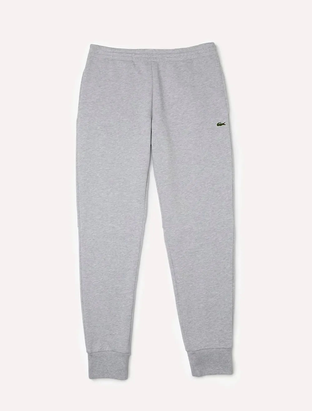 Calça Lacoste Masculina Slim Moletom Jogger Croco Cinza Mescla