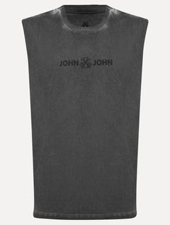 Regata John John Masculina Relaxed Fit Flat Cinza Escuro