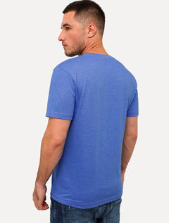 Camiseta Aramis Masculina Eco Lisa Azul Médio Mescla