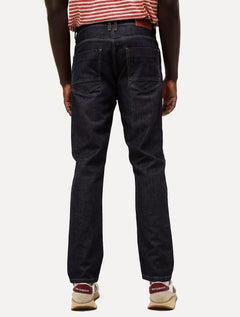 Calça Dudalina Jeans Masculina Straight Stretch Five Pockets Azul Escuro
