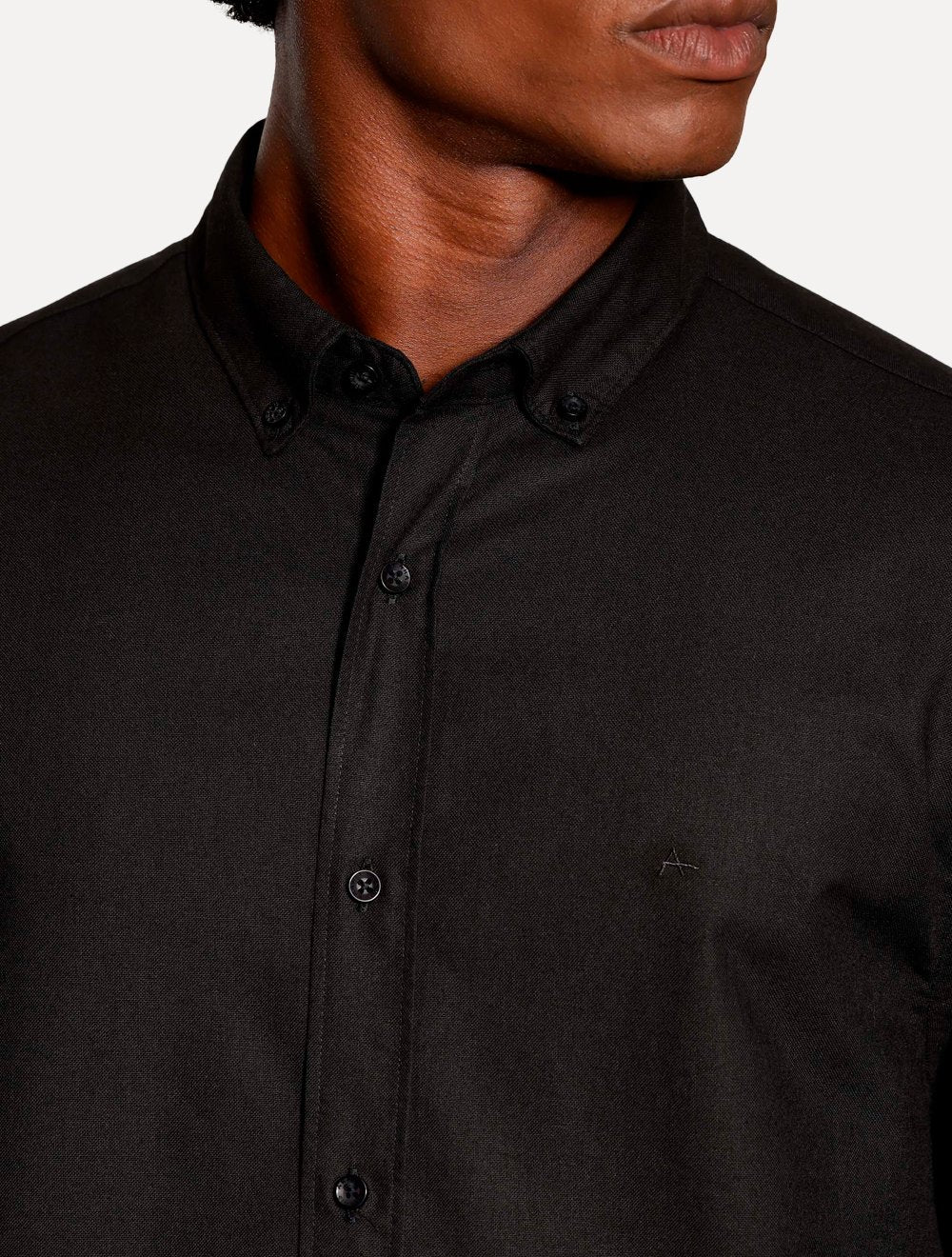 Camisa Aramis Masculina Slim Oxford Planalto Preta