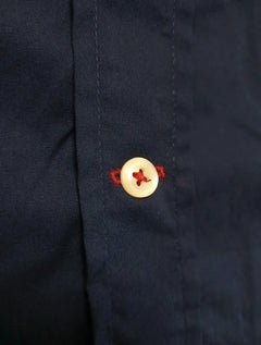 Camisa Tommy Hilfiger Masculina Manga Curta Classic Collar Azul Marinho