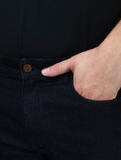 Bermuda King & Joe Masculina Jeans Flex Azul Marinho