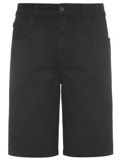 Bermuda Ellus Sarja Masculina Color Canvas Rock 5 Pockets Preta