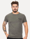 Camiseta Reserva Masculina Sempre Hei De Ser Fla Stoned Chumbo