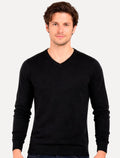 Blusa Aramis Masculina Tricot Gola V Preta