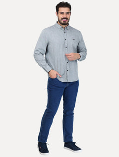 Camisa Levis Masculina Relaxed Authentic Button Down Cinza